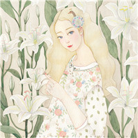 小清彩绘韩国插画女生头像图片35P