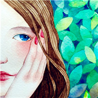 小清彩绘韩国插画女生头像图片35P
