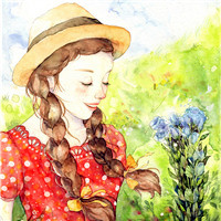 小清彩绘韩国插画女生头像图片35P