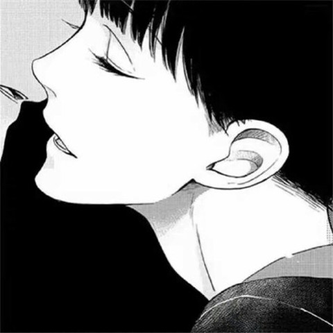 480x480快手头像男生霸气动漫侧脸