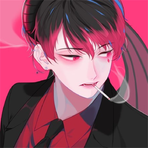 480x480快手头像男生霸气动漫侧脸