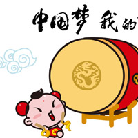 招财童子卡通头像图片