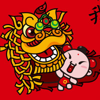 招财童子卡通头像图片