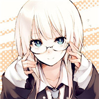 戴眼镜卡通头像女生