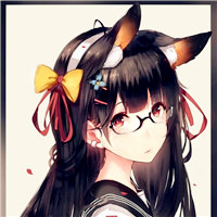 戴眼镜卡通头像女生