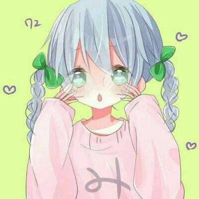 二次元卡通少女头像唯美最新