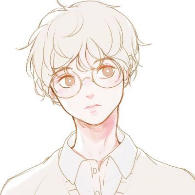卡通头像男生帅气素描高清图片