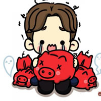 手绘插画头像