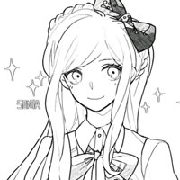 手绘卡通女孩头像