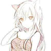 手绘卡通女孩头像