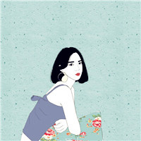 时尚手绘韩系女生头像
