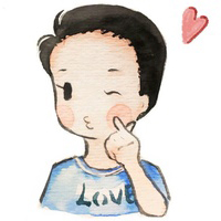 q版情侣头像一男一女一人一张
