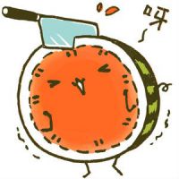 可爱的西瓜头像卡通图片