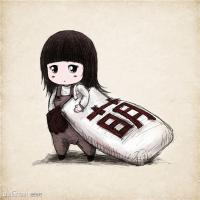 手绘素描女孩头像