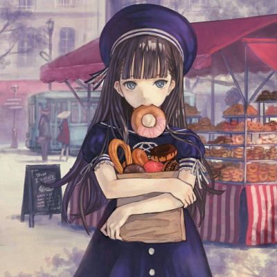 卡通二次元少女头像唯美高清