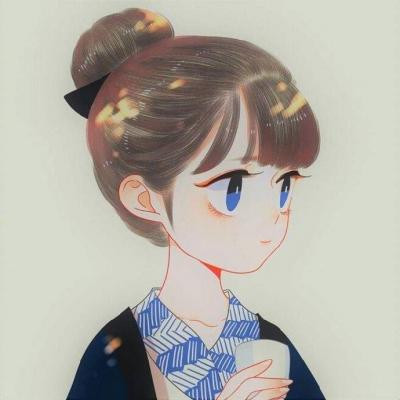 微信手绘头像女生简约气质