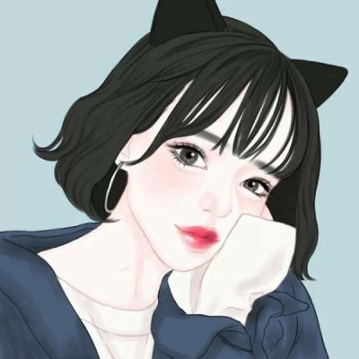 微信手绘头像女生简约气质