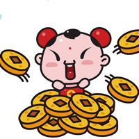 招财童子QQ头像图片