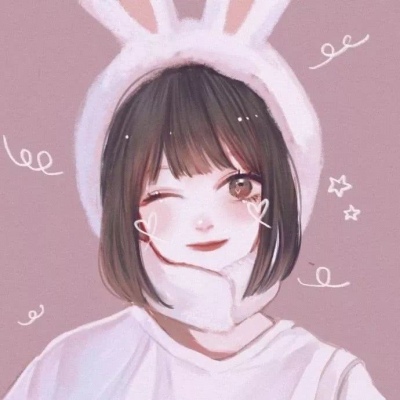 手绘女生头像唯美清新图片