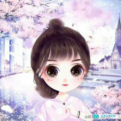 卡通女孩头像唯美