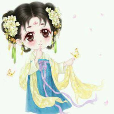 古风美女卡通头像图片