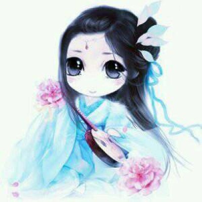 古风美女卡通头像图片
