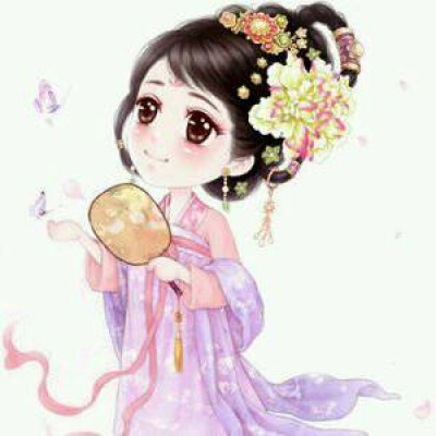 古风美女卡通头像图片