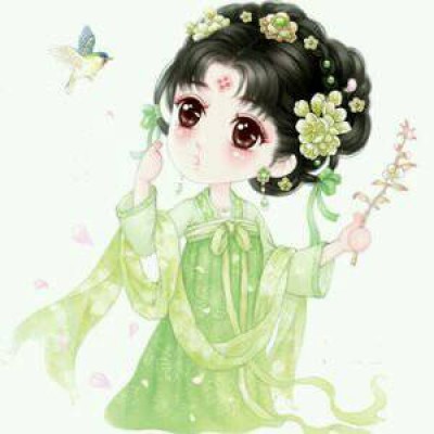 古风美女卡通头像图片