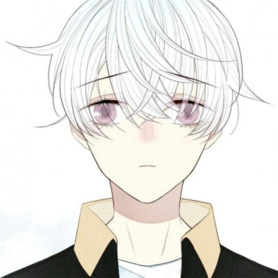 白发可爱动漫男生头像