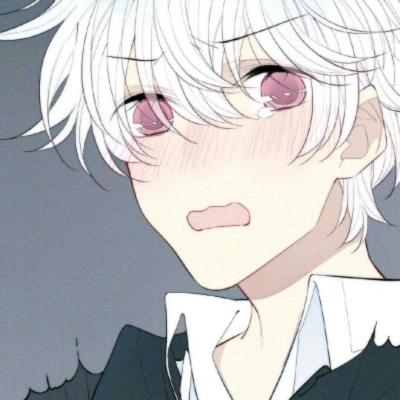 白发可爱动漫男生头像