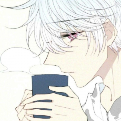 白发可爱动漫男生头像