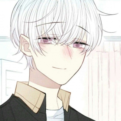 白发可爱动漫男生头像
