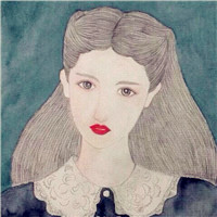 手绘女生头像图片