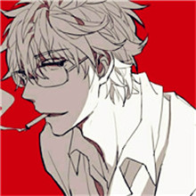 卡通抽烟头像男生