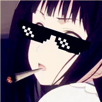 马赛克墨镜动漫头像