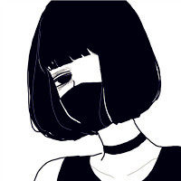 卡通短发女生头像