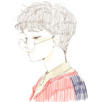 动漫眼镜男头像