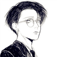 动漫眼镜男头像