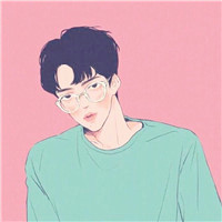 动漫眼镜男头像