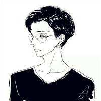 动漫眼镜男头像