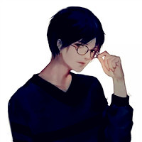 动漫眼镜男头像
