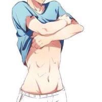 脱衣肌肉动漫男生头像图片