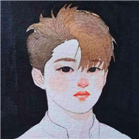 个性手绘韩国iKON团成员QQ头像图片