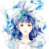 好看韩版手绘唯美女生头像高清