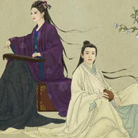 手绘花千骨人物头像图片