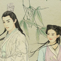 手绘花千骨人物头像图片