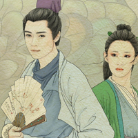 手绘花千骨人物头像图片
