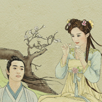 手绘花千骨人物头像图片