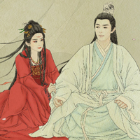手绘花千骨人物头像图片