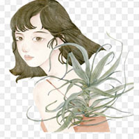 手绘水彩卡通头像